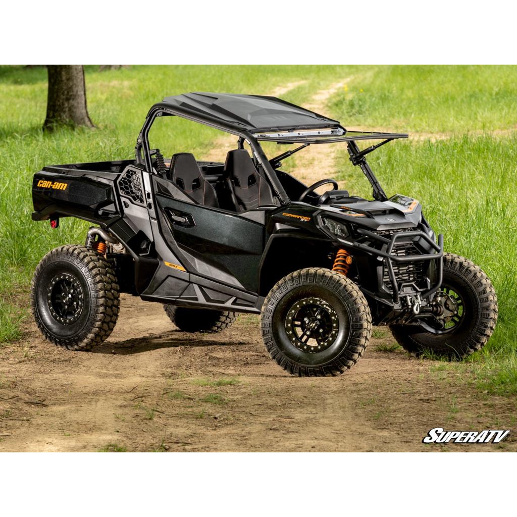 SuperATV Can - Am Commander MaxDrive Power Flip Windshield - MojoMotoSport.com