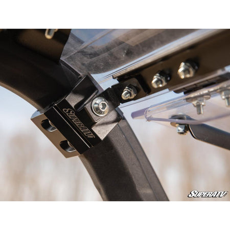 SuperATV Can - Am Commander Scratch Resistant Flip Windshield - MojoMotoSport.com