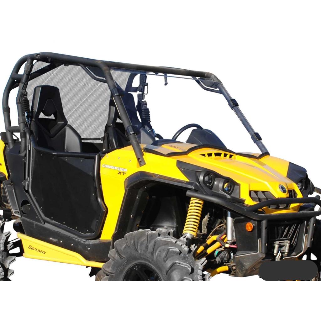 SuperATV Can - Am Commander Scratch Resistant Full Windshield - MojoMotoSport.com