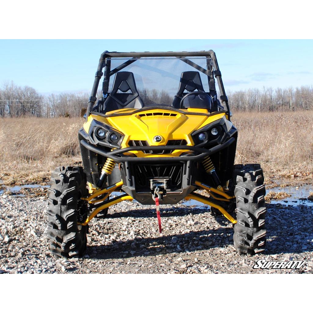 SuperATV Can - Am Commander Scratch Resistant Full Windshield - MojoMotoSport.com