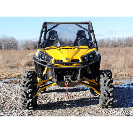 SuperATV Can - Am Commander Scratch Resistant Full Windshield - MojoMotoSport.com