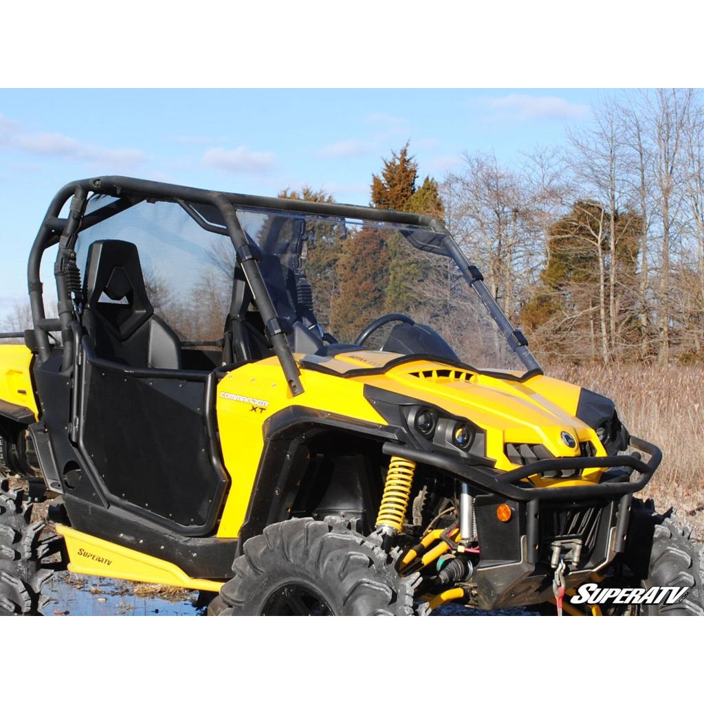 SuperATV Can - Am Commander Scratch Resistant Full Windshield - MojoMotoSport.com
