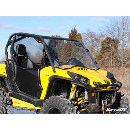SuperATV Can - Am Commander Scratch Resistant Full Windshield - MojoMotoSport.com