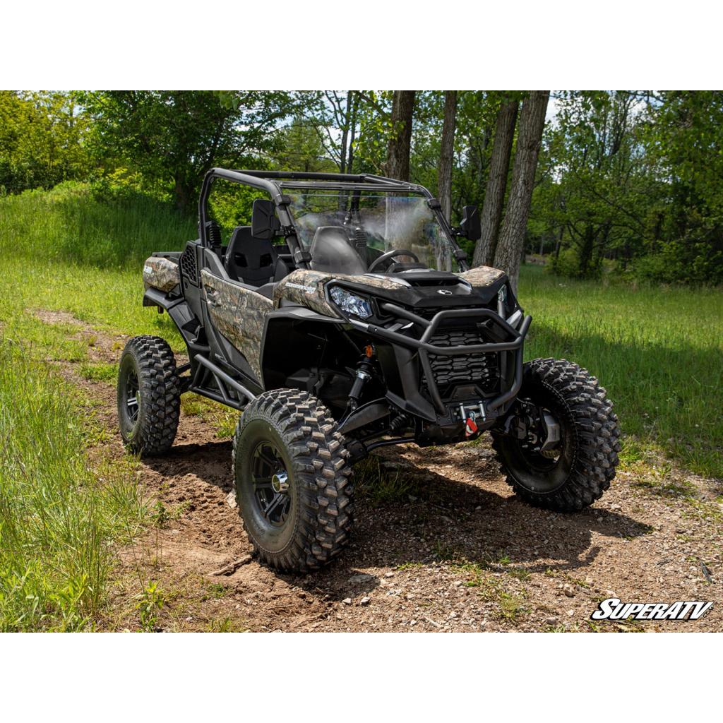 SuperATV Can - Am Commander Scratch Resistant Full Windshield - MojoMotoSport.com