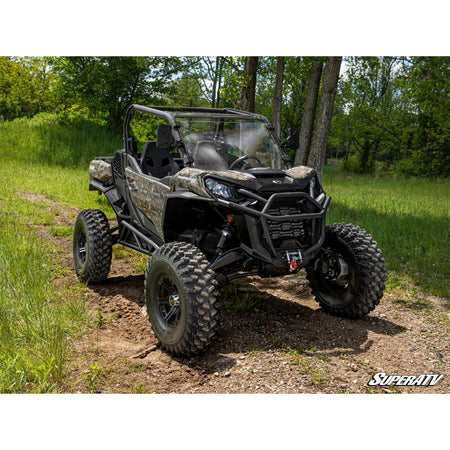 SuperATV Can - Am Commander Scratch Resistant Full Windshield - MojoMotoSport.com