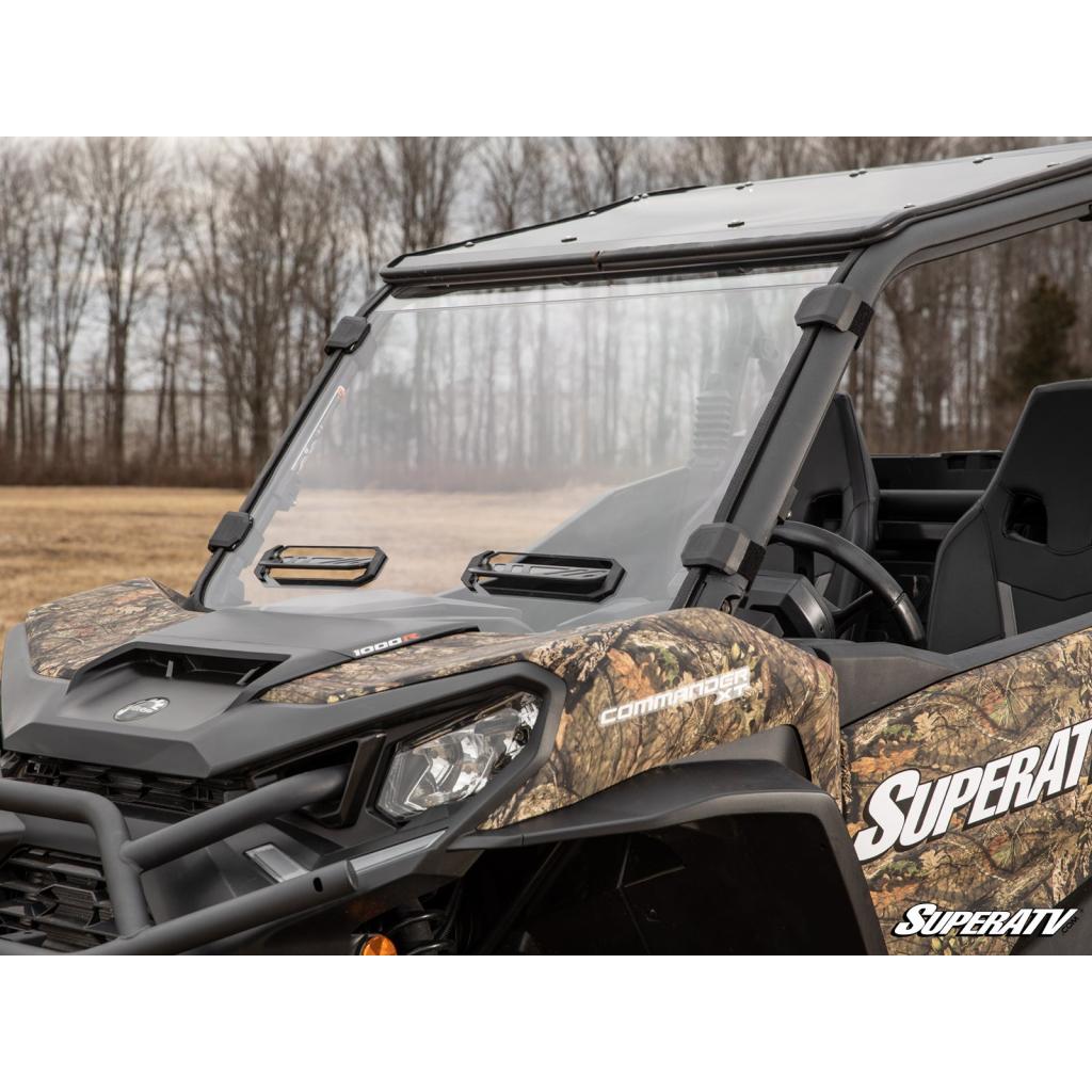 SuperATV Can - Am Commander Vented Full Windshield - MojoMotoSport.com