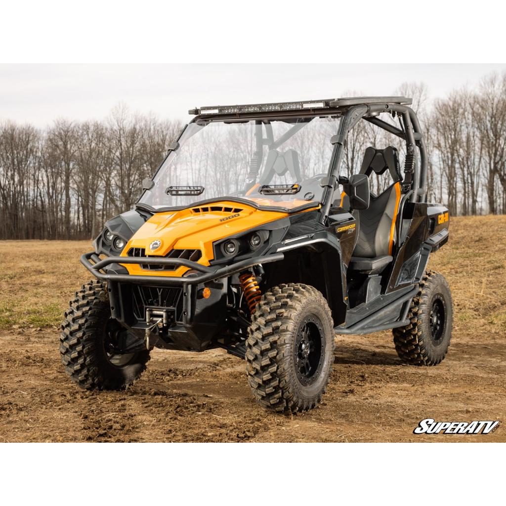 SuperATV Can - Am Commander Vented Full Windshield - MojoMotoSport.com
