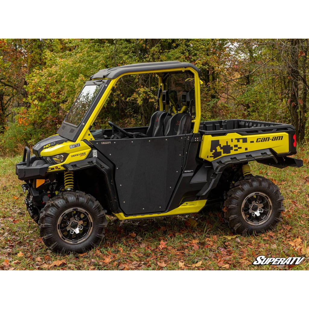SuperATV Can - Am Defender Aluminum Front Doors - MojoMotoSport.com
