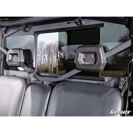 SuperATV Can - Am Defender Glass Sliding Rear Windshield - MojoMotoSport.com