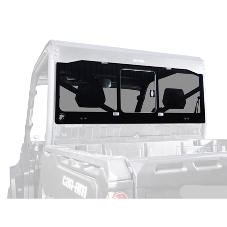 SuperATV Can - Am Defender Glass Sliding Rear Windshield - MojoMotoSport.com