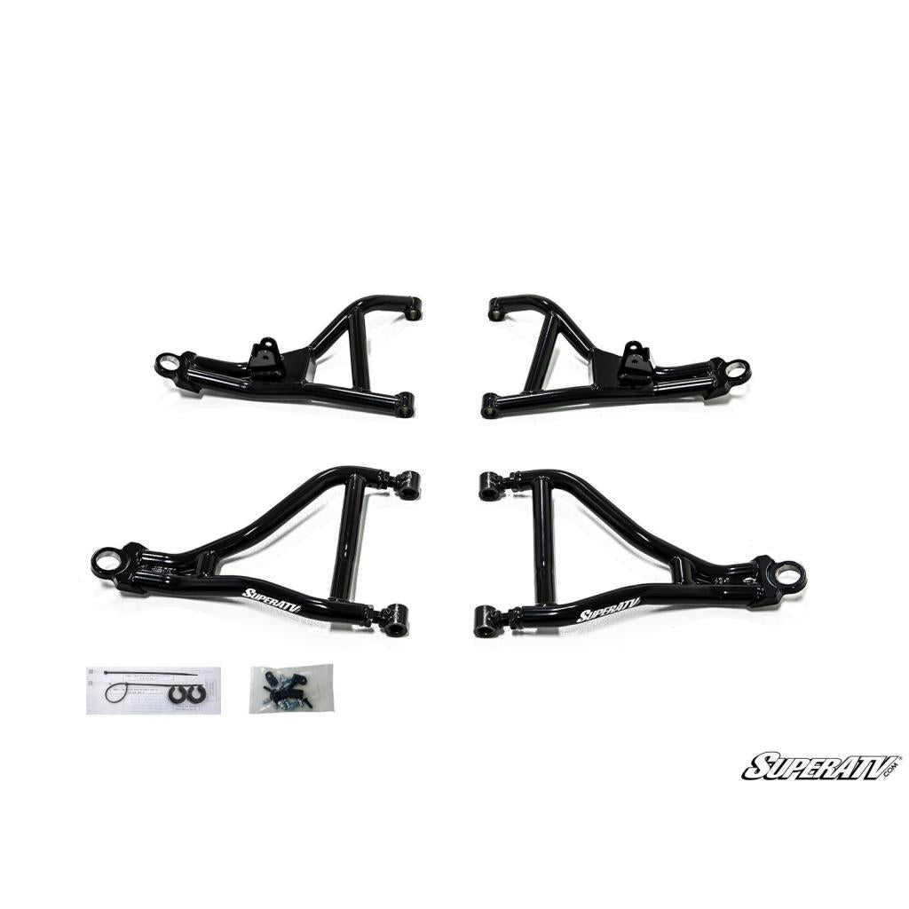 SuperATV Can - Am Defender HD5 High - Clearance 2" Forward Offset A - Arms - MojoMotoSport.com