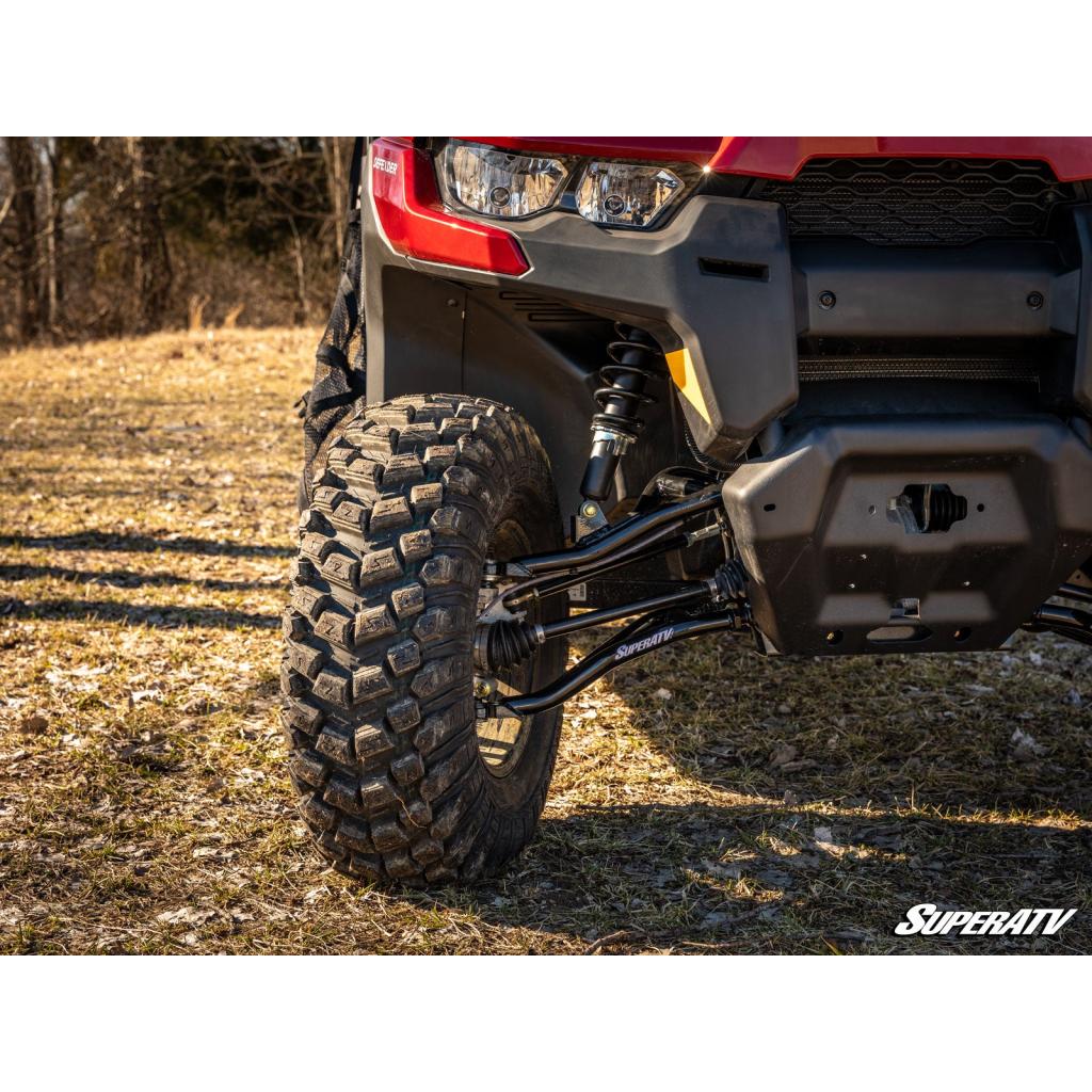 SuperATV Can - Am Defender HD5 High - Clearance 2" Forward Offset A - Arms - MojoMotoSport.com