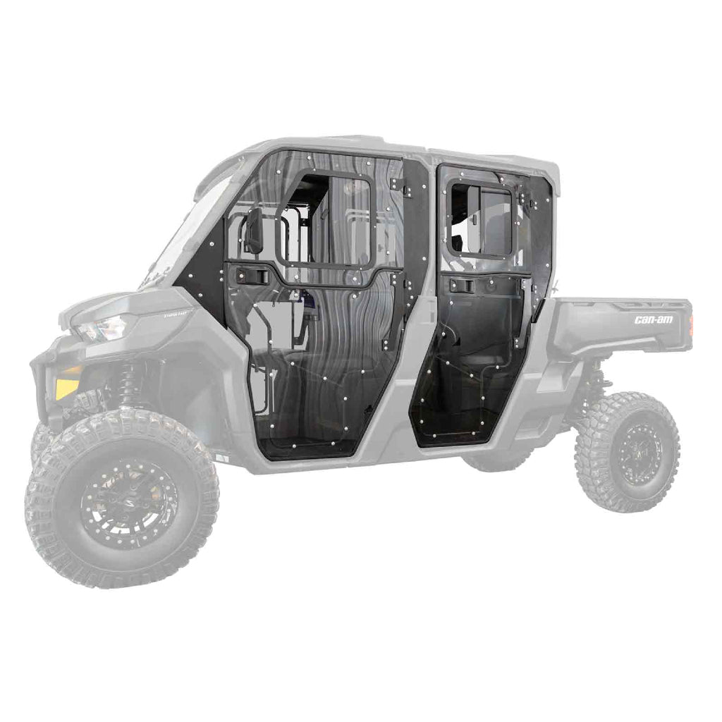 SuperATV Can - Am Defender MAX Convertible Cab Enclosure Doors | DOOR - CA - DEF4 - 72 - MojoMotoSport.com
