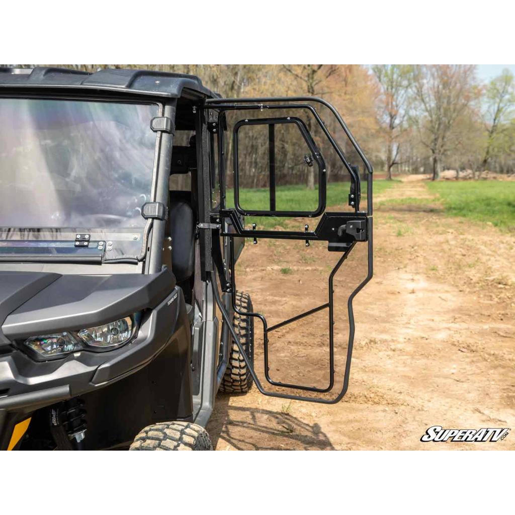 SuperATV Can - Am Defender MAX Convertible Cab Enclosure Doors | DOOR - CA - DEF4 - 72 - MojoMotoSport.com