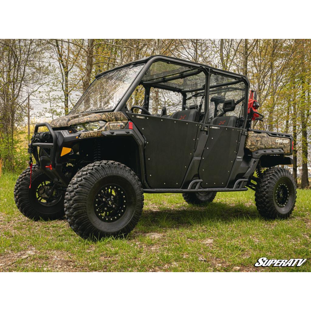 SuperATV Can - Am Defender MAX Heavy - Duty Nerf Bars - MojoMotoSport.com