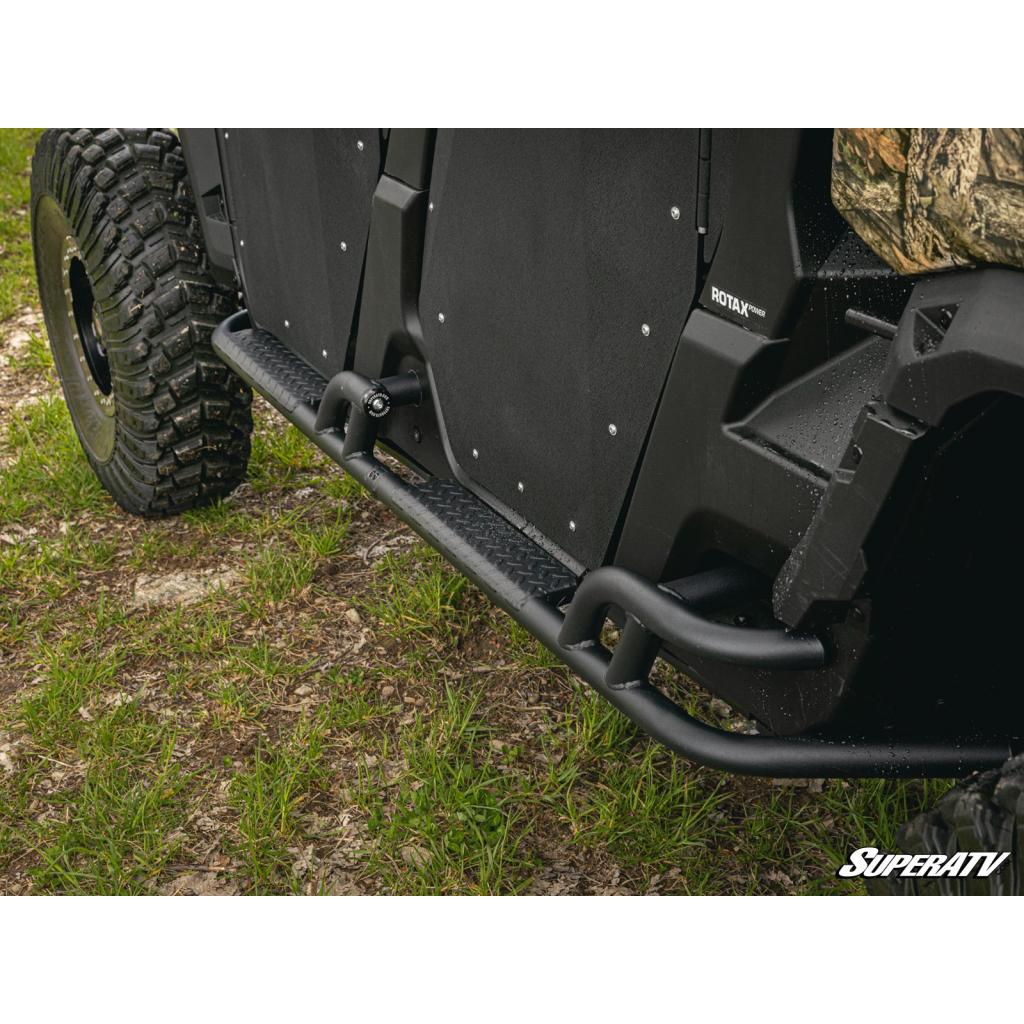 SuperATV Can - Am Defender MAX Heavy - Duty Nerf Bars - MojoMotoSport.com