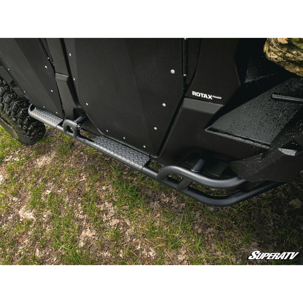 SuperATV Can - Am Defender MAX Heavy - Duty Nerf Bars - MojoMotoSport.com