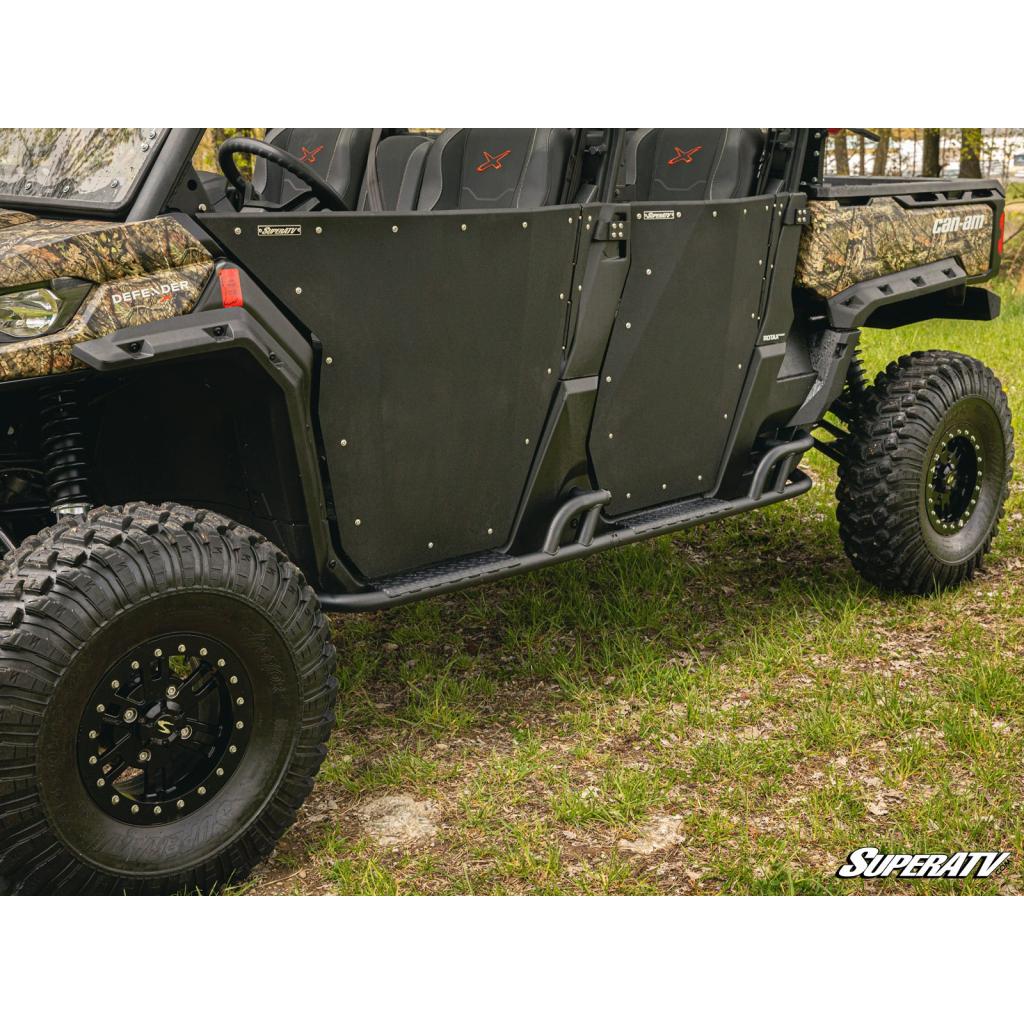 SuperATV Can - Am Defender MAX Heavy - Duty Nerf Bars - MojoMotoSport.com
