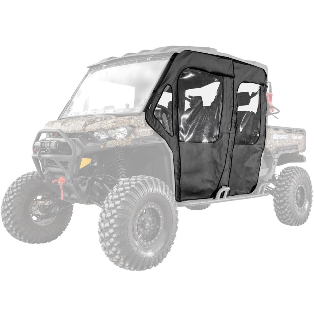 SuperATV Can - Am Defender Primal Soft Cab Enclosure Doors - MojoMotoSport.com