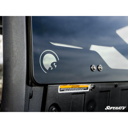SuperATV Can - Am Defender Rear Glass Windshield - MojoMotoSport.com