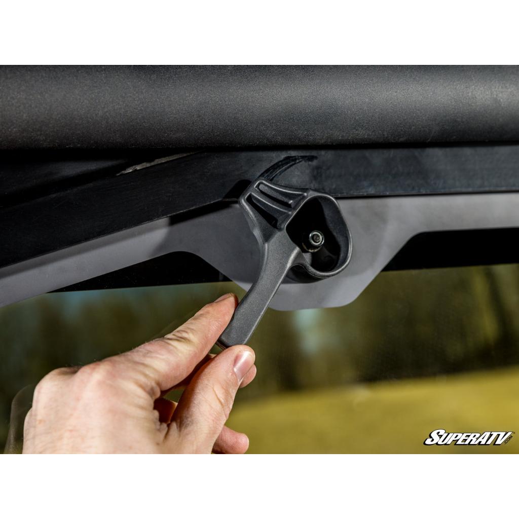 SuperATV Can - Am Defender Rear Glass Windshield - MojoMotoSport.com