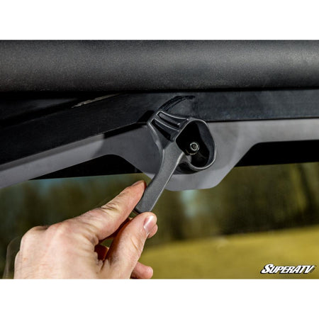 SuperATV Can - Am Defender Rear Glass Windshield - MojoMotoSport.com