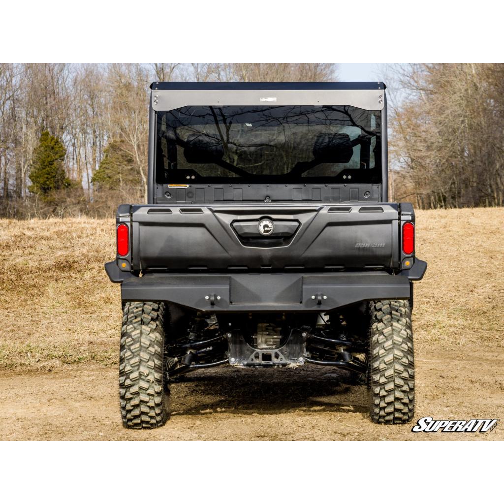 SuperATV Can - Am Defender Rear Glass Windshield - MojoMotoSport.com
