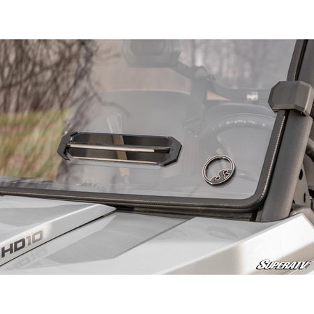 SuperATV Can - Am Defender Scratch Resistant Vented Full Windshield - MojoMotoSport.com
