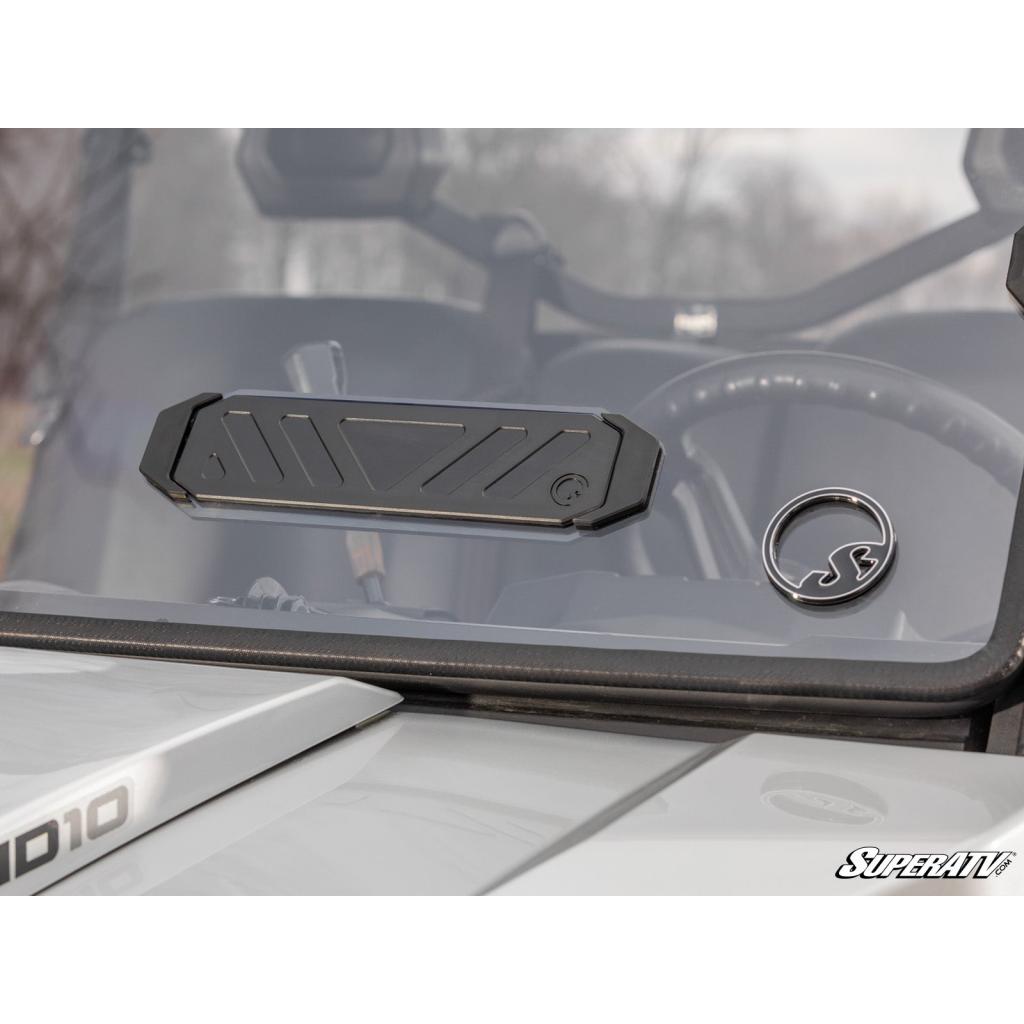 SuperATV Can - Am Defender Scratch Resistant Vented Full Windshield - MojoMotoSport.com