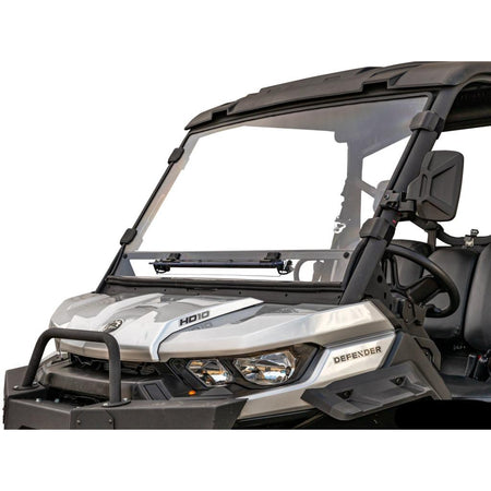 SuperATV Can - Am Defender Scratch Resistant Vented Full Windshield - MojoMotoSport.com