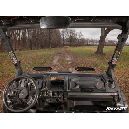 SuperATV Can - Am Defender Scratch Resistant Vented Full Windshield - MojoMotoSport.com