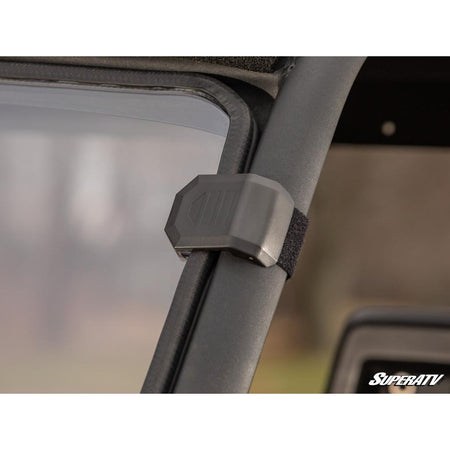 SuperATV Can - Am Defender Scratch Resistant Vented Full Windshield - MojoMotoSport.com