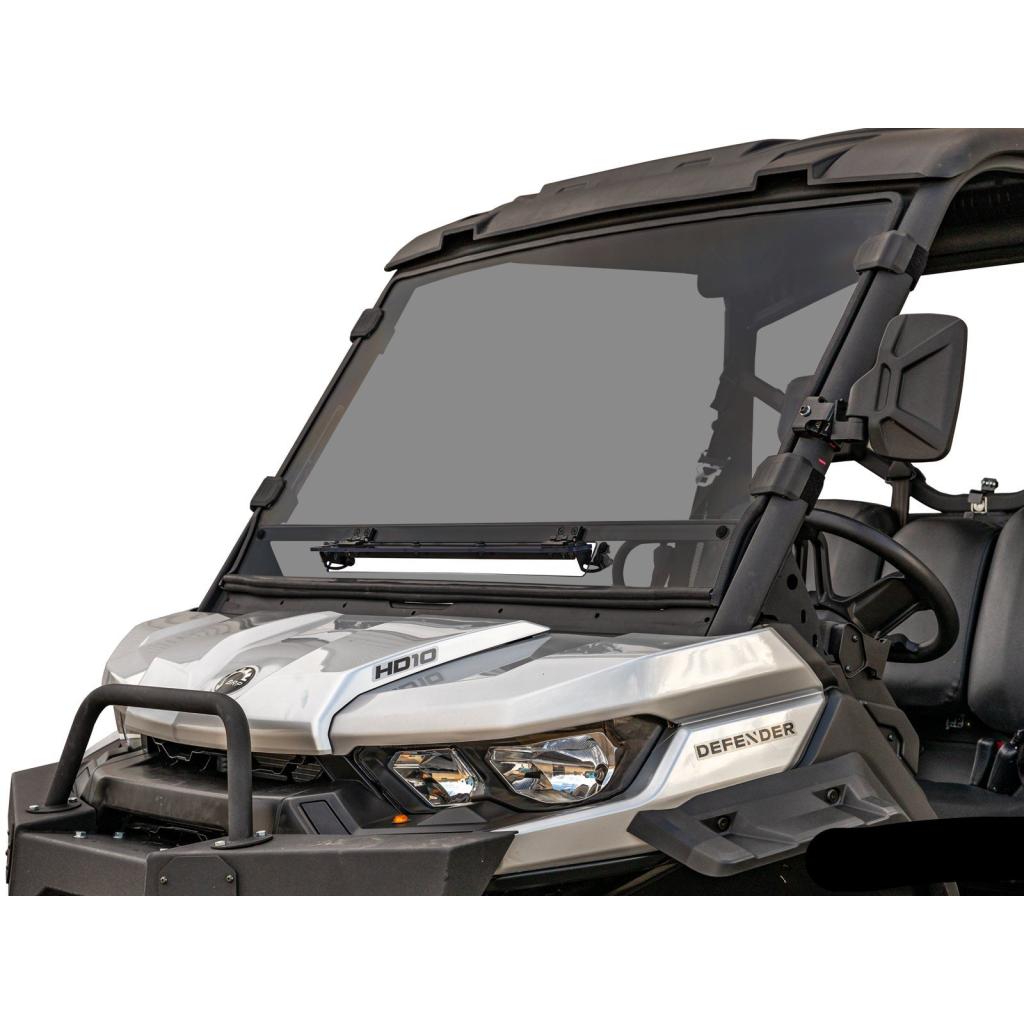 SuperATV Can - Am Defender Scratch Resistant Vented Full Windshield - MojoMotoSport.com