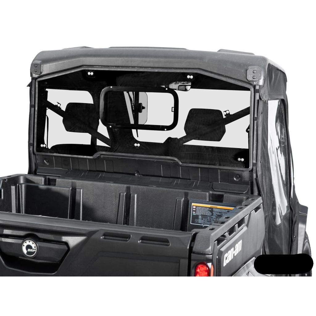 SuperATV Can - Am Defender Sliding Rear Windshield - MojoMotoSport.com