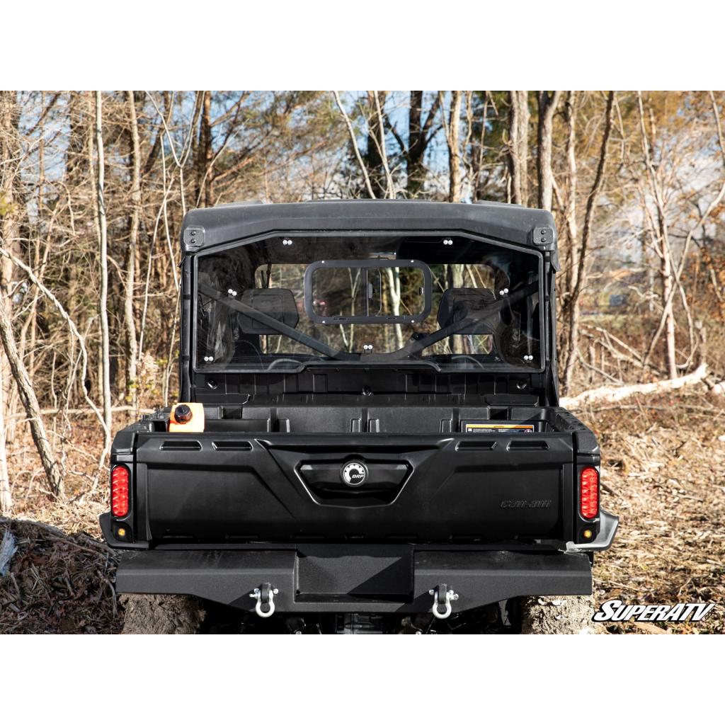 SuperATV Can - Am Defender Sliding Rear Windshield - MojoMotoSport.com