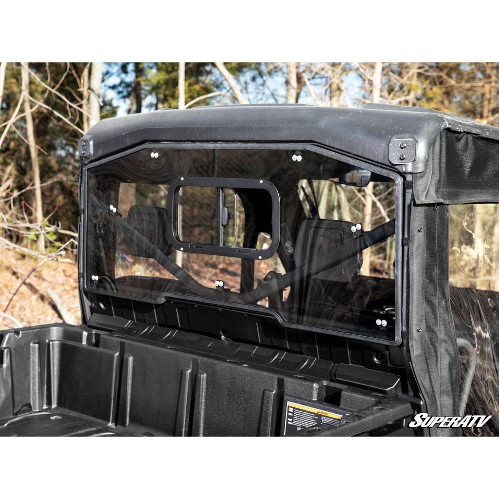 SuperATV Can - Am Defender Sliding Rear Windshield - MojoMotoSport.com