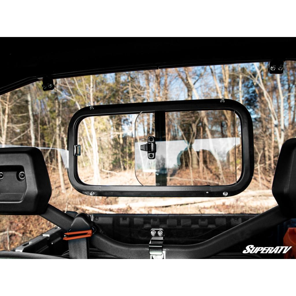 SuperATV Can - Am Defender Sliding Rear Windshield - MojoMotoSport.com