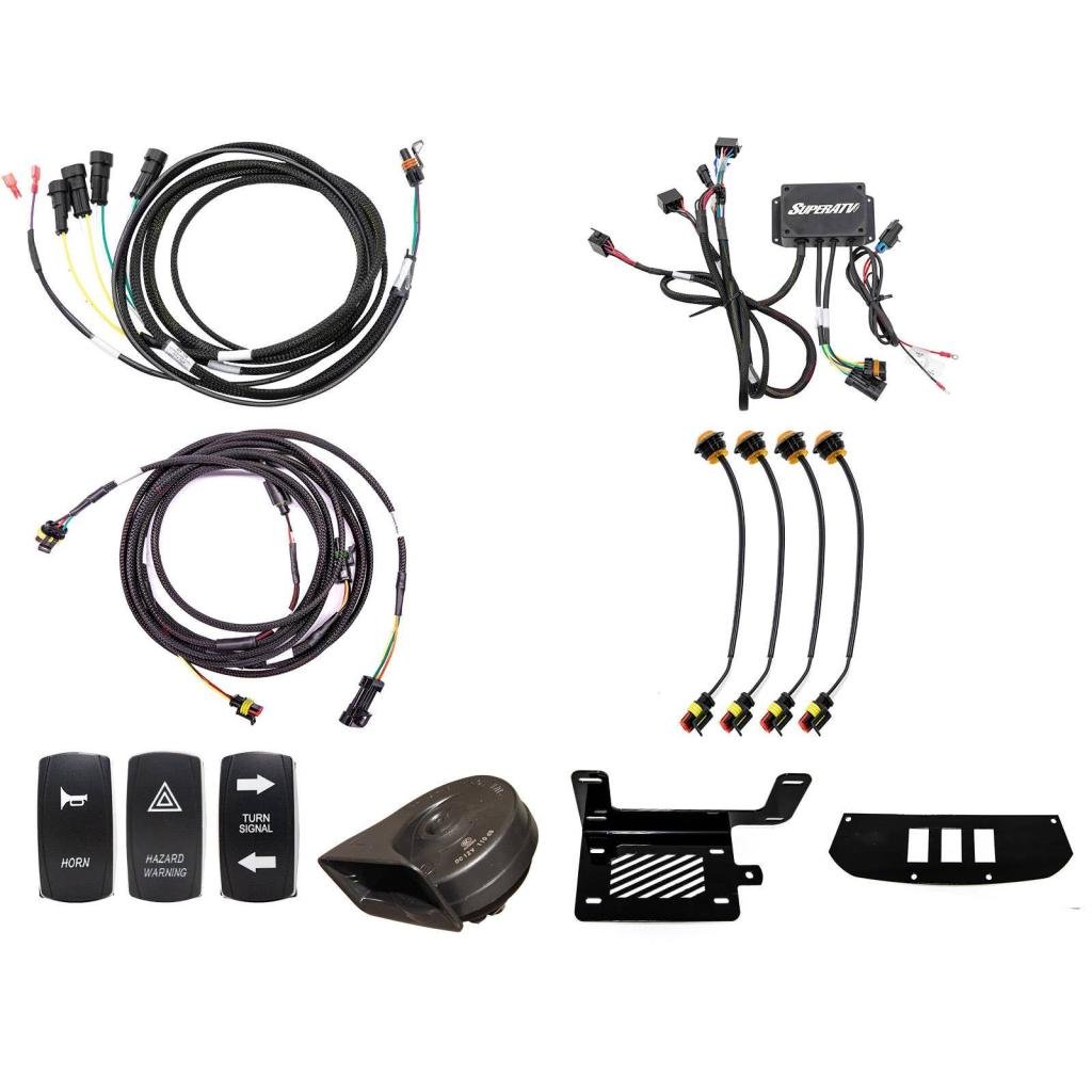 SuperATV Can - Am Maverick Deluxe Plug & Play Turn Signal Kit - MojoMotoSport.com
