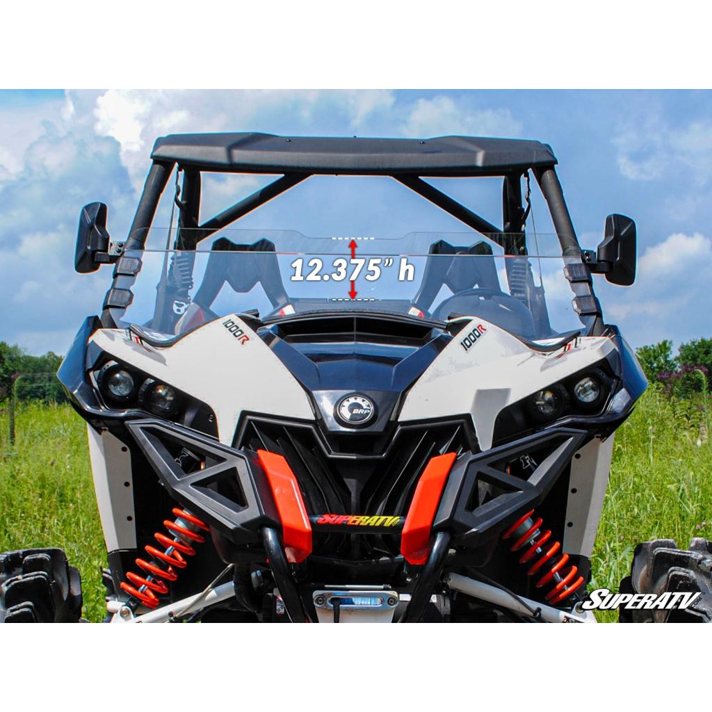 SuperATV Can - Am Maverick Half Windshield - MojoMotoSport.com
