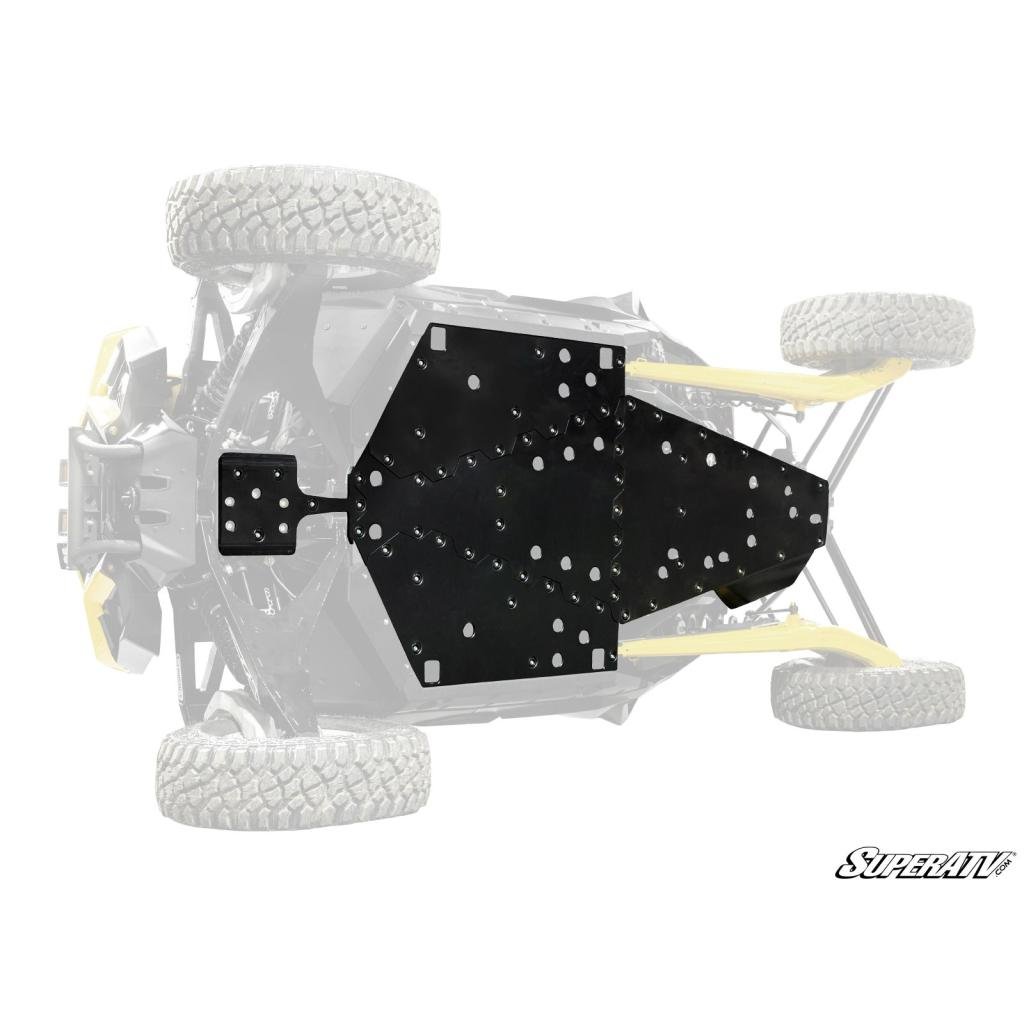 SuperATV Can - Am Maverick R Full Skid Plate - MojoMotoSport.com