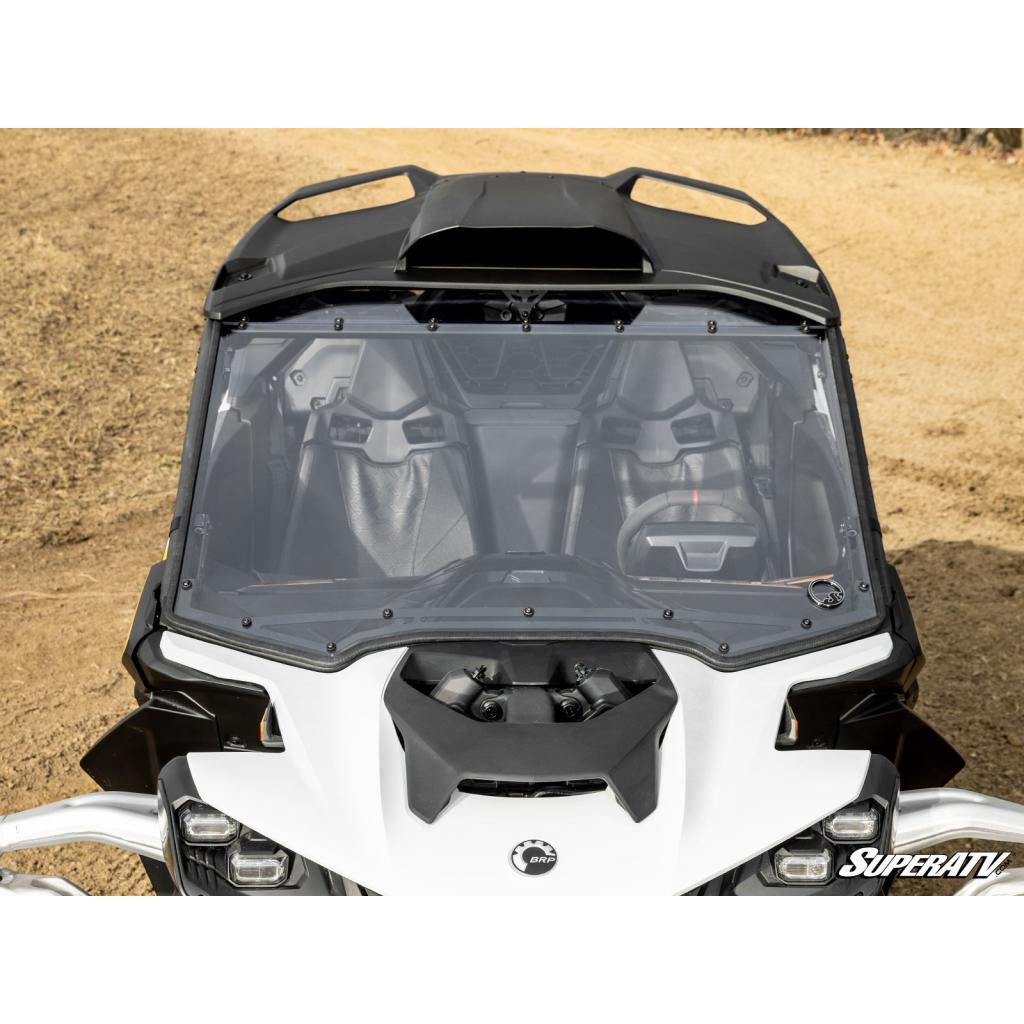 SuperATV Can - Am Maverick R Scratch - Resistant Full Windshield - MojoMotoSport.com