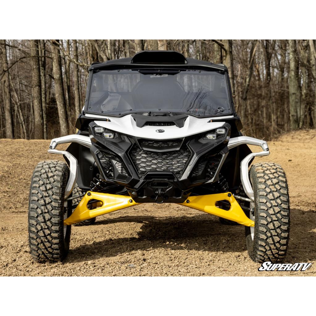 SuperATV Can - Am Maverick R Scratch - Resistant Full Windshield - MojoMotoSport.com