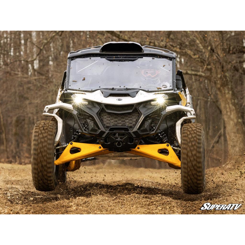SuperATV Can - Am Maverick R Scratch - Resistant Full Windshield - MojoMotoSport.com