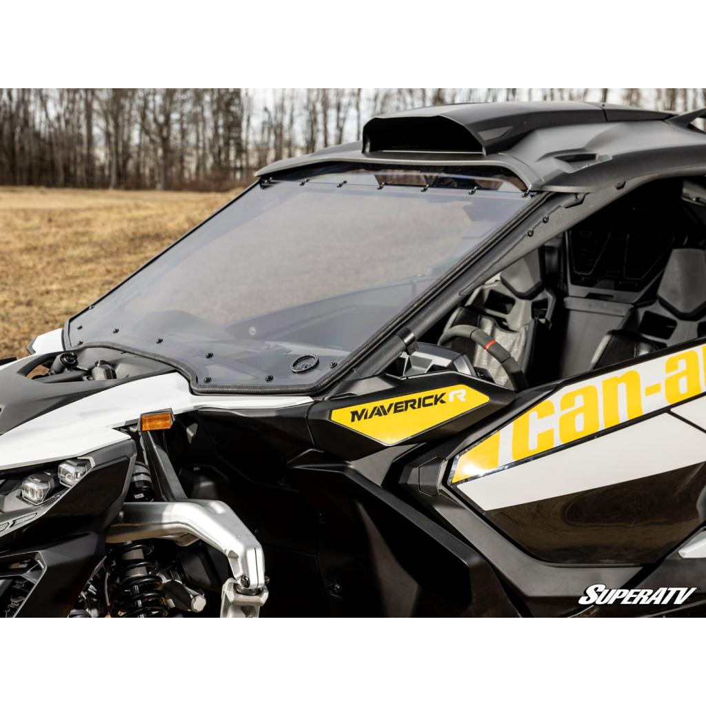 SuperATV Can - Am Maverick R Scratch - Resistant Full Windshield - MojoMotoSport.com