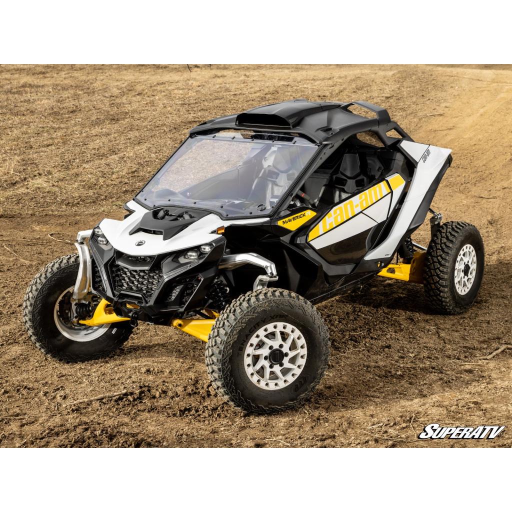 SuperATV Can - Am Maverick R Scratch - Resistant Full Windshield - MojoMotoSport.com
