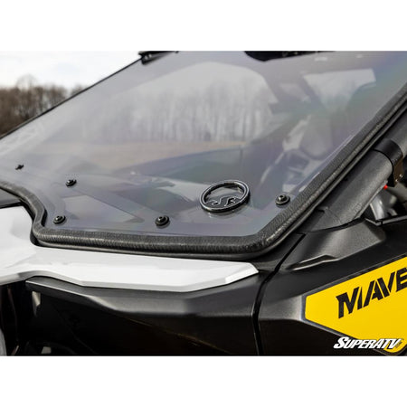 SuperATV Can - Am Maverick R Scratch - Resistant Full Windshield - MojoMotoSport.com