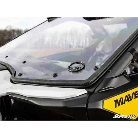 SuperATV Can - Am Maverick R Scratch - Resistant Full Windshield - MojoMotoSport.com