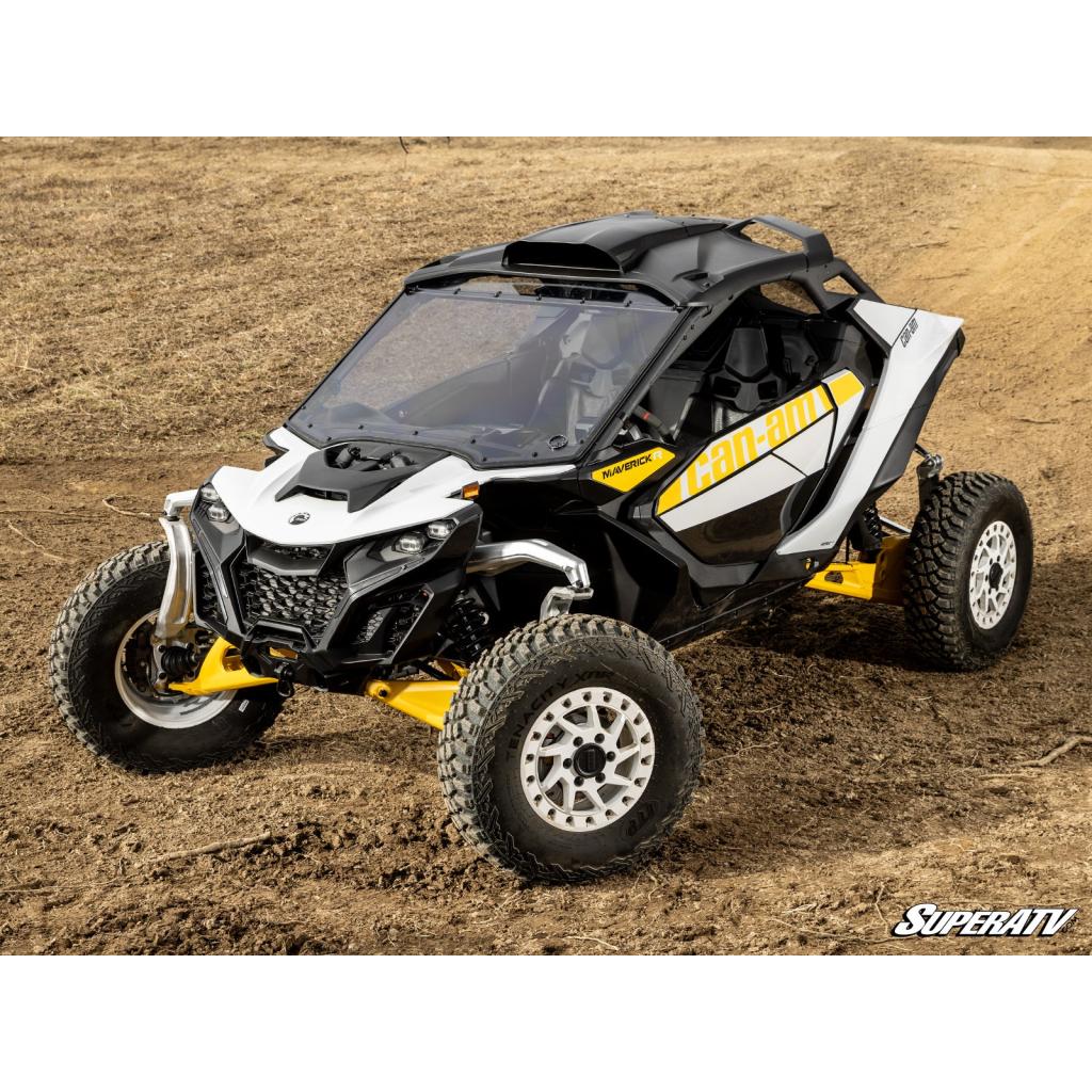 SuperATV Can - Am Maverick R Scratch - Resistant Full Windshield - MojoMotoSport.com