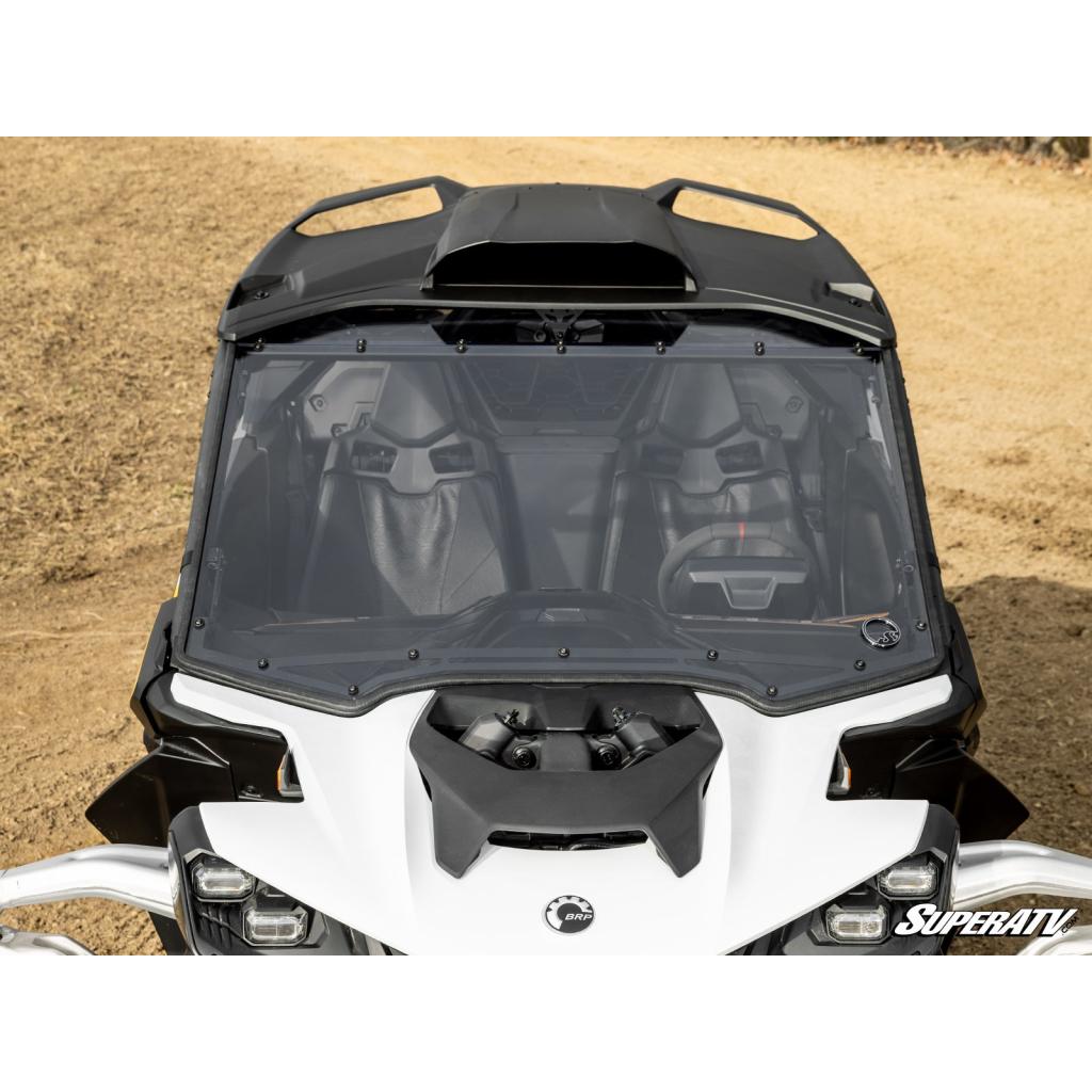SuperATV Can - Am Maverick R Scratch - Resistant Full Windshield - MojoMotoSport.com