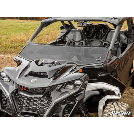 SuperATV Can - Am Maverick R Scratch - Resistant Half Windshield - MojoMotoSport.com